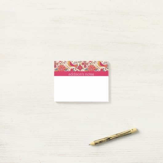 Post-it® Fleur fantaisie + Nature (Sur un bureau)