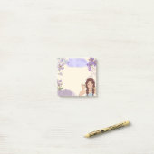 Post-it® Fleur Fille 1 Post-Its (Sur un bureau)