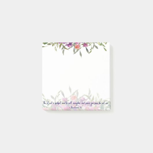 Post-it® Fleur florale aquarelle fidèle   (Devant)