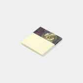 Post-it® Fleur fractale grise pourpre moderne abstraite (Incliné)