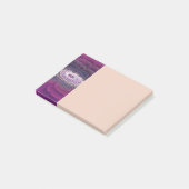 Post-it® Fleur frappante abstraite fractale couleur rose (Incliné)