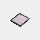 Post-it® Fleur gothique de rose violet-rouge (Incliné)