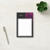 Post-it® Fleur gothique de rose violet-rouge (Bureau)