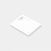 Post-it® Fleur Iridescente tendance, do-it-yourself nom/mes (Incliné)