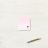 Post-it® Fleur isolée (Sur un bureau)