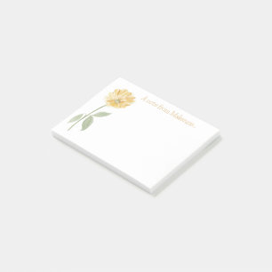 Post-it® Fleur jaune vintage