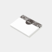 Post-it® Fleur Jungle Noir (Incliné)