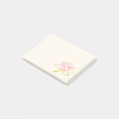 Post-it® Fleur Lotus / Illustration de la couche d'eau (Incliné)