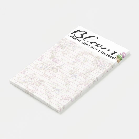 Post-it® Fleur où vous êtes planté (Incliné)