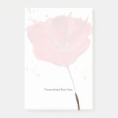 Post-it® Fleur peinte 2 de pavot d'aquarelle (Devant)