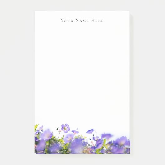 Post-it® Fleur printanière personnalisable (Devant)