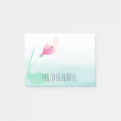 Post-it® Fleur rose Aqua Ombre (Devant)