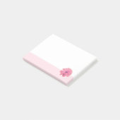 Post-it® Fleur rose bordure rose (Incliné)