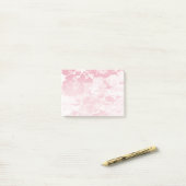 Post-it® Fleur rose dentelle (Sur un bureau)