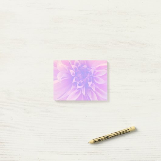 Post-it® Fleur rose Macro (Sur un bureau)