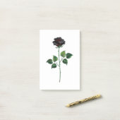 Post-it® Fleur rose noire (Sur un bureau)