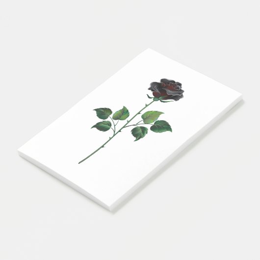 Post-it® Fleur rose noire (Incliné)