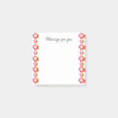 Post-it® Fleur rouge orange (Devant)