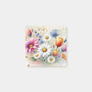 Post-it® Fleur sauvage aquarelle parfait pour le printemps 