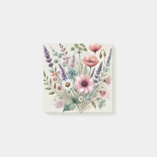 Post-it® Fleur sauvage aquarelle parfait pour le printemps 