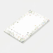 Post-it® Fleur sauvage Bumble Bee Monogramme Personnalisé (Incliné)