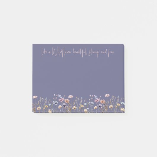 Post-it® Fleur sauvage couleur aquarelle (Devant)