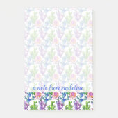 Post-it® Fleur sauvage d'aquarelle Cactus Motif (Devant)