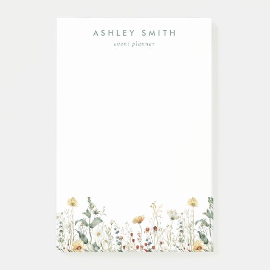 Post-it® Fleur sauvage d'été (Devant)