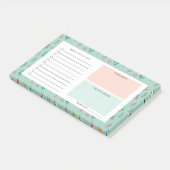 Post-it® Fleur sauvage - Organisateur quotidien - Nom perso (Incliné)