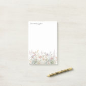 Post-it® fleur sauvage personnalisé 4x6 du bureau de (Sur un bureau)