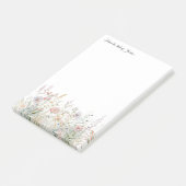 Post-it® fleur sauvage personnalisé 4x6 du bureau de (Incliné)