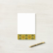 Post-it® Fleur soleil éclate dorée (Sur un bureau)