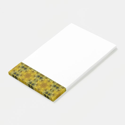Post-it® Fleur soleil éclate dorée (Incliné)