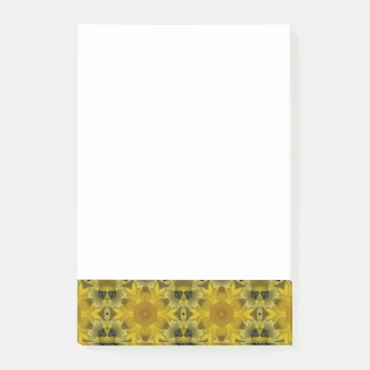 Post-it® Fleur soleil éclate dorée (Devant)