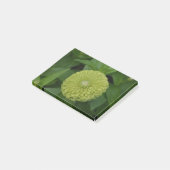 Post-it® Fleur verte de floraison de Zinnia (Incliné)
