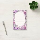 Post-it® Fleur violet. (Bureau)