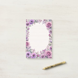 Post-it® Fleur violet.