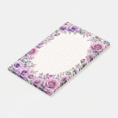 Post-it® Fleur violet. (Incliné)