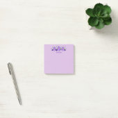Post-it® Fleur violet - Notes personnalisées Publier des no (Bureau)