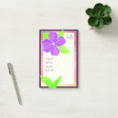 Post-it® Fleur violette (Bureau)