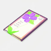 Post-it® Fleur violette (Incliné)