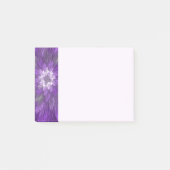 Post-it® Fleur Violette Psychedélique Art Fractal Abstrait (Devant)