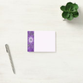 Post-it® Fleur Violette Psychedélique Art Fractal Abstrait (Bureau)