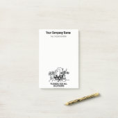 Post-it® Fleuriste ou vendeur de fleurs (Sur un bureau)