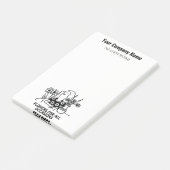 Post-it® Fleuriste ou vendeur de fleurs (Incliné)