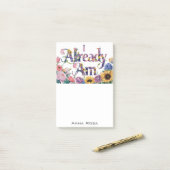 Post-it® *~* Fleurs 11 DÉJÀ AM AP85 Manifestation (Sur un bureau)