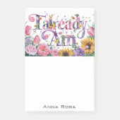 Post-it® *~* Fleurs 13 DÉJÀ AM AP85 Manifestation (Devant)