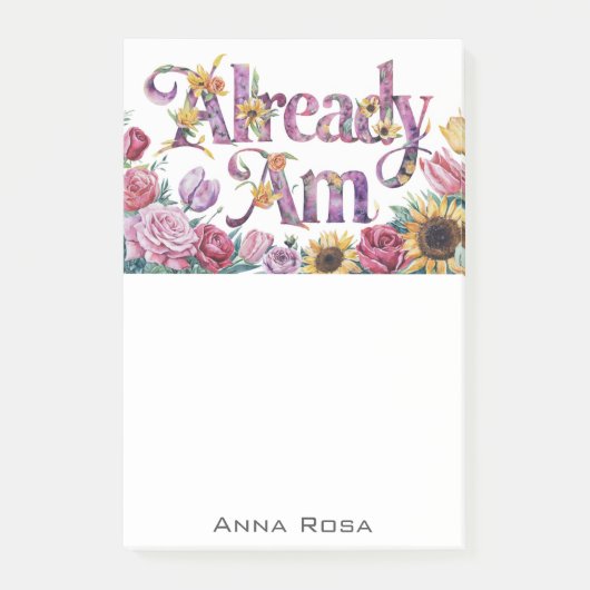 Post-it® *~* Fleurs 1 DÉJÀ AM AP85 Manifestation (Devant)