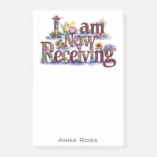 Post-it® *~* Fleurs 23 JE REÇOIS MAINTENANT L'AP85 Manifest (Devant)