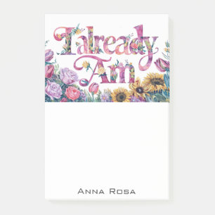 Post-it® *~* Fleurs 4 DÉJÀ AM AP85 Manifestation